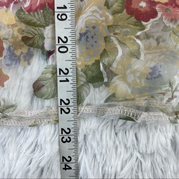 Golden Days Paris Sheer Floral Blouse ! - Picture 7 of 10